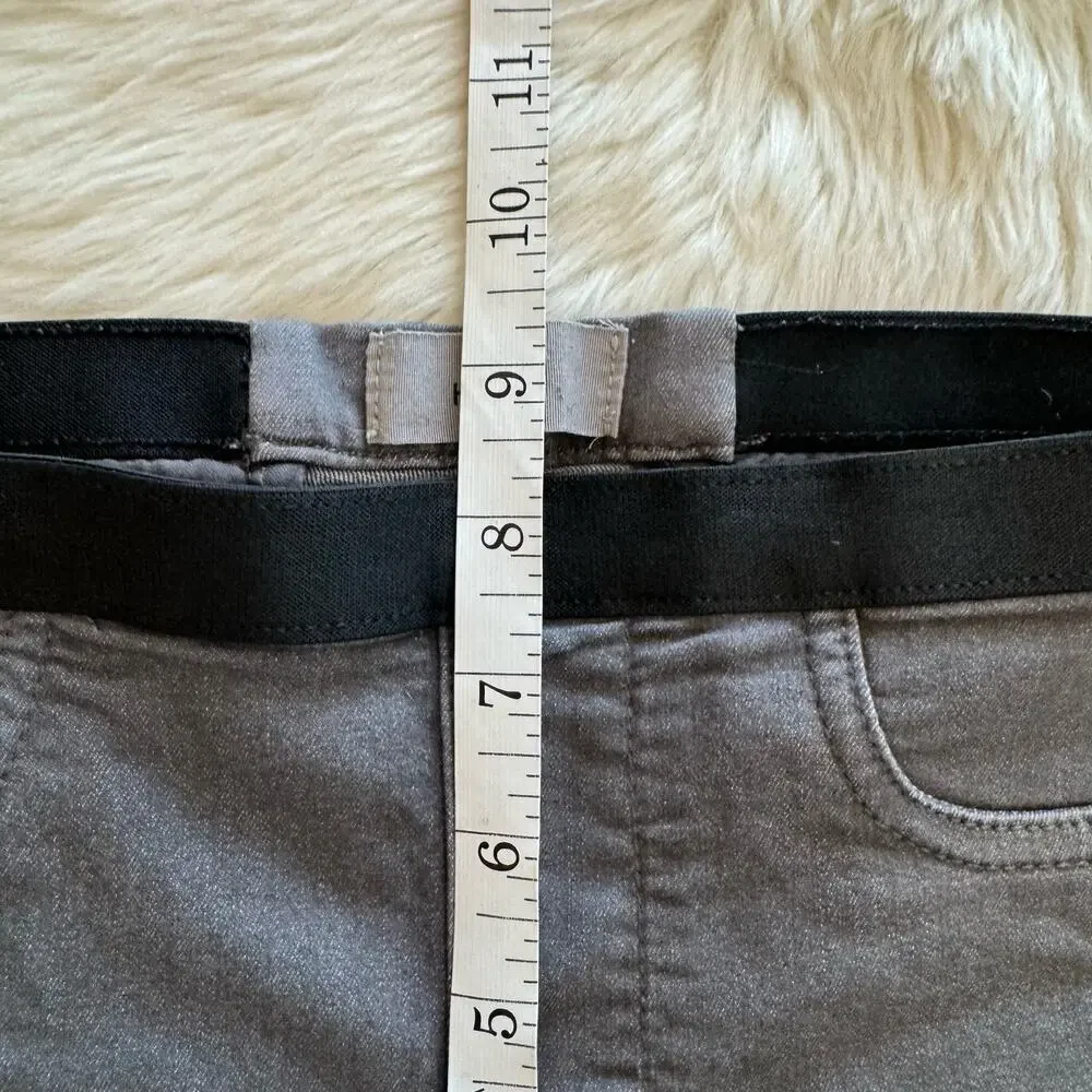 Helmut Gray Stretch Pull On Cropped Jeans 26